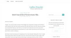 Desktop Screenshot of ladiestraveler.com
